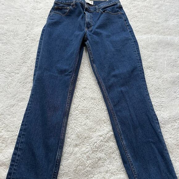 Abercrombie & Fitch Womens Skinny High Rise Jeans Size 6Short / 28 Dark Wash - Picture 5 of 7